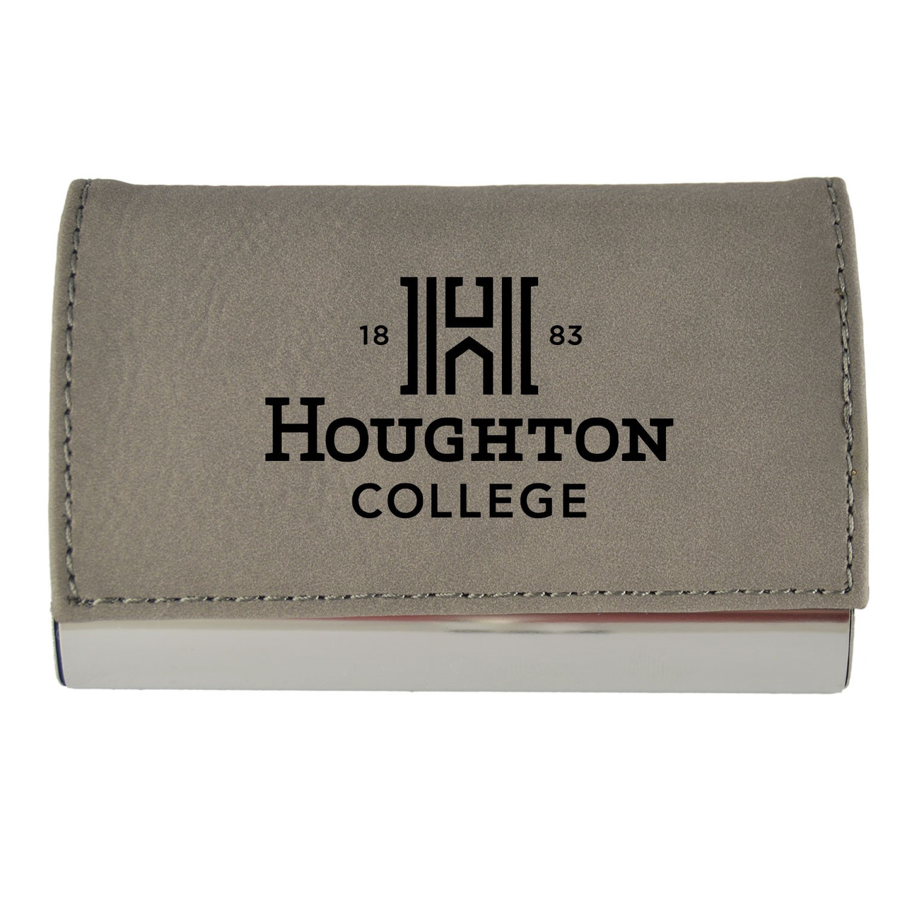 Velour Accented Business Card Holder - The Highlanders Shop